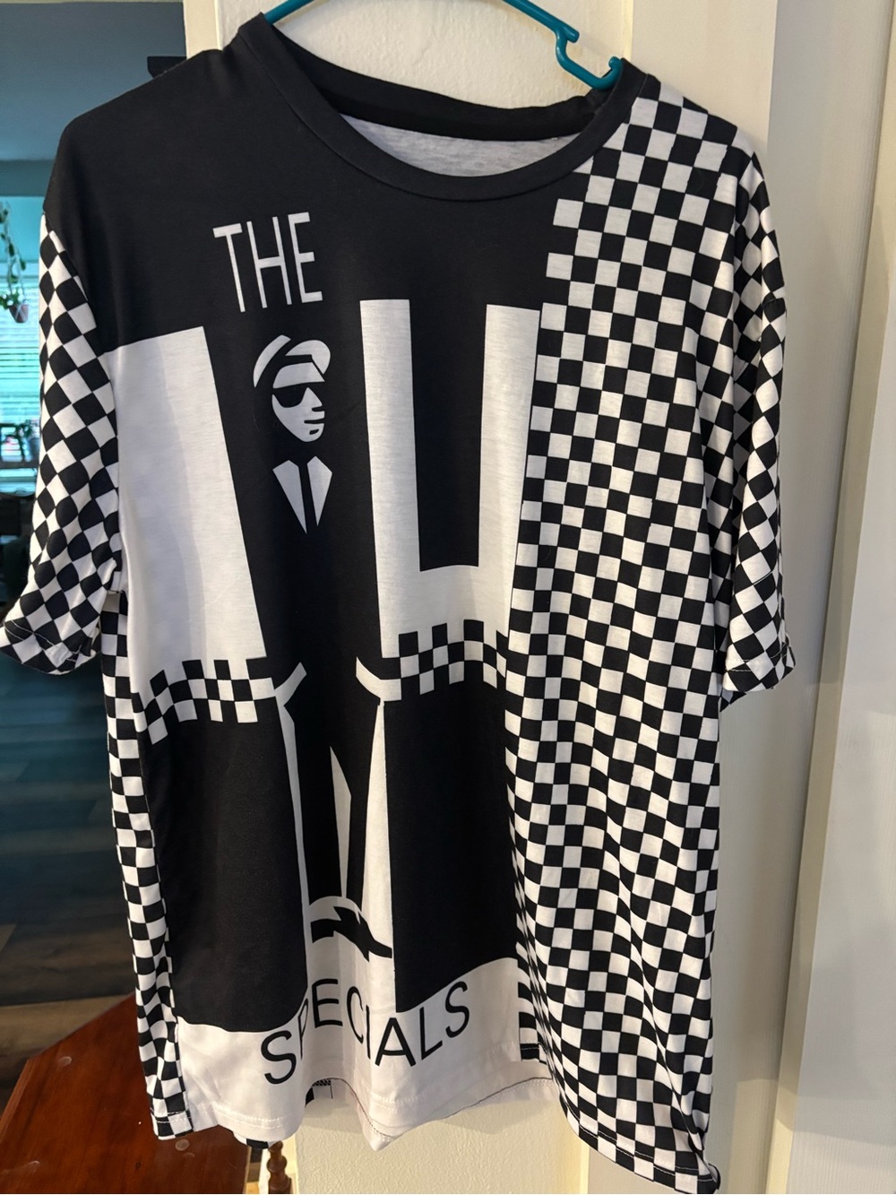 Black & White Checkerboard Graphic Men’s Tee